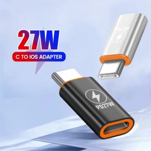 Bộ Chuyển Đổi USB-C Sang Lightning 27W Sạc Nhanh Truyền Dữ Liệu Tốc Độ Cao Dành Cho iPhone 15 16