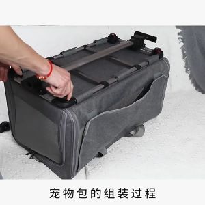 Foldable Large Capacity Pet Bag Universal Travel Pets Cat Carrier Breathable Soft Safety Ventilated Buckle Kucing Case