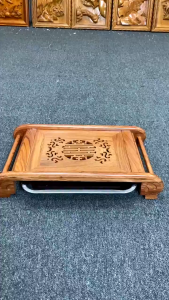 Khay trà cuốn thư gỗ hương hàng cao cấp tặng kèm khay hứng nước