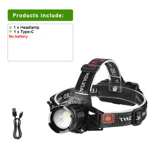 Newest 2*300W LED Rechargeable LED Headlamp Powerful Head Lamp Blue Light High Power Headlight Head Flashlight Fishing Lamtern