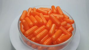 1000pcs Size 0 Medium Orange/Medium Orange OSPA High Quality Empty Gelatin Capsule