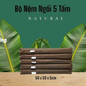 [Cao Cấp] Bộ Nệm Massage Ngồi Bệt Kiểu Nhật Uống Trà Ngồi Thiền Nệm (Đệm) Lót Ghế Cao Cấp Vải Bố Nhập Khẩu Đức 50x50x5cm_Nemtot Bedding