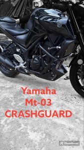YAMAHA MT03  CRASHGUARD heavyduty (powder coated)