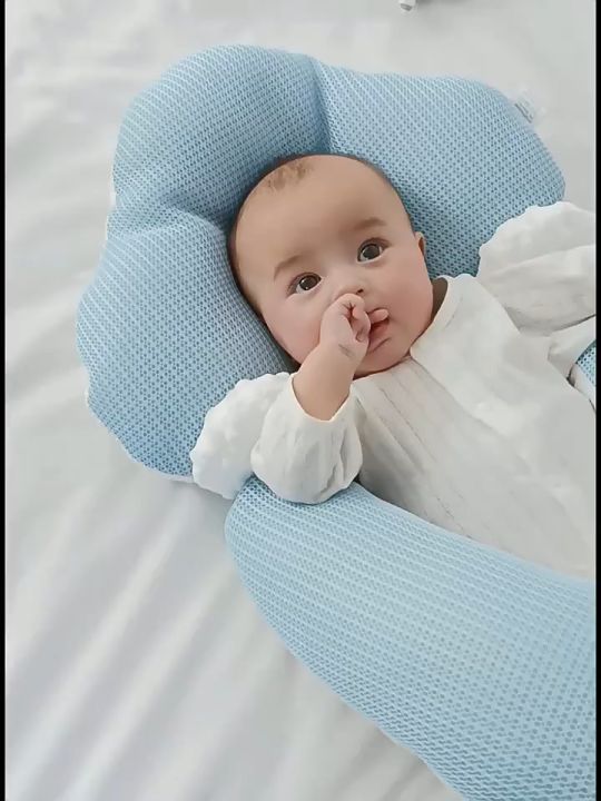 Seekiny Dual Color Baby Pillow Shaping Pillow Corrects Headform For Newborn Babies Soothing Anti Startle Sleep Safety Pillows Lazada PH