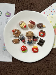 Adorable 3D Bear Dad Dimoo Shoe Accessories CROCS Compatible Original Shoe Buckle Decorative Flower Accessory for Shoes