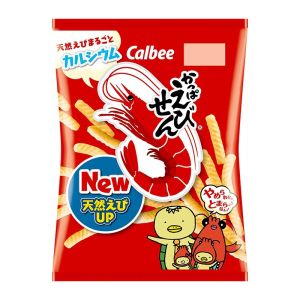 Calbee Shrimp Flavored Snack 4-Pack Low Salt Non-Fried 6-Pack Puffed Food Japanese Brand Jagabee Snack for Leisure And Hunger Relief
