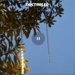 LED Waterproof Meteor Light Outdoor Weatherproof Shower Rain Light Icecle 50mm x 10pcs Tube