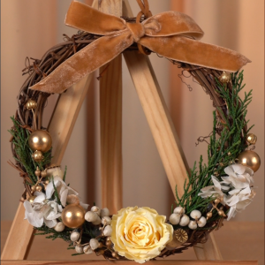 【Local Seller】DIY Christmas Wreath Minimalist Style Preserved Flower Christmas Decor & Door Wreath