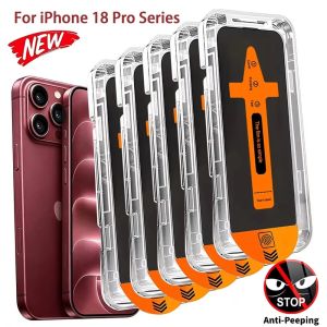 2-5Pcs Full Cover Anti-Spy Tempered Glass For iPhone 18 Pro Max Privacy Screen Protector For iPhone 18 Pro Easy Installation Kit