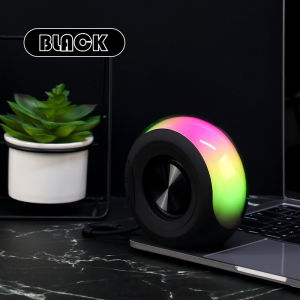 Portable Bluetooth Speaker Outdoor Wireless Long Play Time Fabric Cover Bass Boost 7W Subwoofer 8 Modes Effect RGB Light Speaker