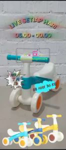 Sepeda Roda Tiga Balence Bike PMB IORA TM13 Keseimbangan Push Anak Ada Musik TM-13