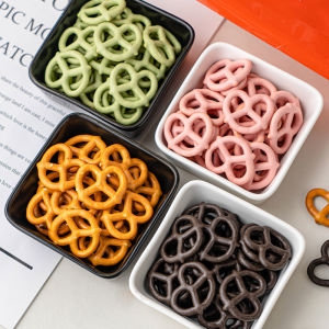 เครื่องประดับเค้ก Bedolf Butterfly Bow Grid Knot Sea Salt Baking Edible Birthday Decoration Snack Biscuit Circle Baking