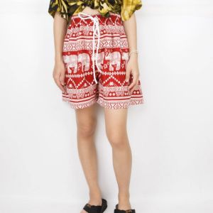 กางเกงใส่เล่นผ้าไหมอิตาลี่ลายช้าง กางเกงช้างไหมอิตาลี่พิมพ์ลาย ใส่สบาย เหมาะกับทุกลุคใสๆน่ารัก ใส่เที่ยวก็ได้ิ