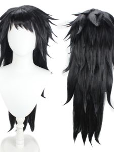 Raging Uchiha Deidara Red Night Blade Long Hair Style Cosplay Wig Mask for Naruto Anime Characters Authentic Fire Brand