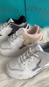 [DENDEN.ID] Sepatu Wanita Sneaker Korea Putih Import Sepatu Olahraga Jogging Kasual 1056
