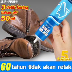 Kering dalam 1 detik JUE-FISH lem sepatu 50ml dapat direndam dalam air adhesi super tidak melukai tangan tidak merusak sepatu lem super multifungsi Berbagai macam penggunaan(lem sepatu super kuat lem sepatu anti air Super KUAT Perekat Sepatu)
