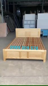 GIƯỜNG GỖ SỒI CAO CẤP - GIƯỜNG NGỦ CHUNG CƯ CĂN HỘ NHÀ Ở CAO CẤP