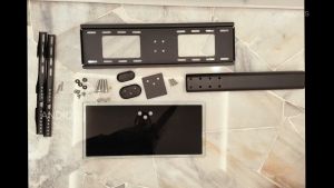 TV Stand TV Backet TV 55 inch TV Table Stand Tempered Glass Base TV Stand Monitor Stand No Punching Required for Home