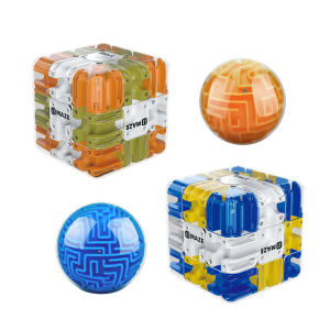 3D Maze Magic Cube Six-sided Transparent Puzzle Speed Cube Cubes Maze Toys For Childrens Educational Toys Birthday Party Gift