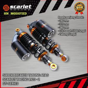 SHOCK BREAKER TABUNG ATAS SCARLET RACING 8923 GT-SERIES UK 28 32 34 36 mm