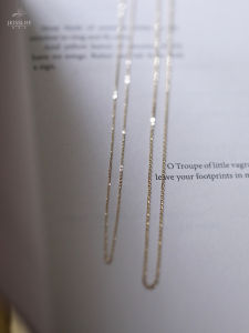 14K Gold Classic Ultra-Shiny Adjustable Fine Chain Necklace Simple Elegance Pure Gold O Chain Fashion Jewelry Accessory