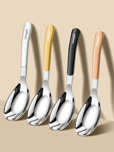 Food Grade 316 Stainless Steel Thickened Short Handle Soup Spoon for Eating And Drinking Soup High End Golden Kitchen Utensils