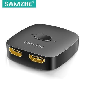SAMZHE HDMI-compatible Splitter 4K HDMI-compatible Switch Bi-Direction Adapter HDMI Switcher 2 in 1 out for Laptop PC