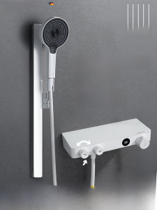 German Kshd Magic Rain M2 White Digital Display Constant Temperature Shower Head Set Bathroom Shower Rain For Home Faucet