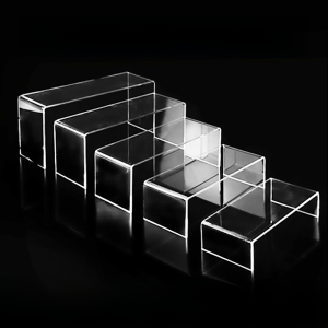 Acrylic U-Shaped Shoe Rack Display Stand Transparent Storage Organizer Cosmetic Partition Divider Home Organization Accessories