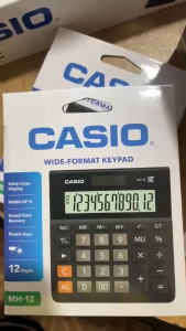 Casio Wide Series Calculator MH-12 Black