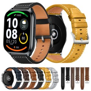 20 22mm Leather Bracelet For Haylou watch R8 S8/Watch 2 Pro (LS02 Pro)/RT3 RS3 GST/RS4 Plus/RS5/Solar Neo/Lite Band Watch Strap