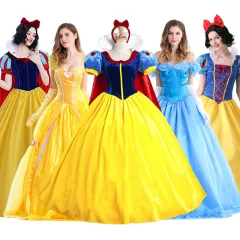 Adult Bell Princess Dress Stage Performance Disney Cinderella Elsa Anna  Halloween Cos Annual Meeting Costume