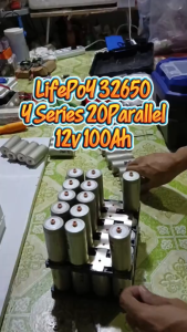ถ่านชาร์จ LiFePO4 32650 3.2V 6500mAh แบตเตอรี่ลิเธียมฟอสเฟต พร้อมตัวยึด ใช้กับโซล่าเซลล์ ไฟกลางแจ้ง พลังงานแสงอาทิตย์