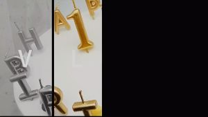 Birthday Candle Happy Birthday Character Candle Various Colours | Ready Stock |