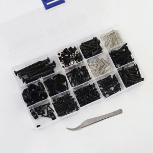 208 Pieces Guitar Screw 13TypesGuitar Repair Screw Guitar Accessories Strap Buckle Set Musician Tools Silver/Black/Gold