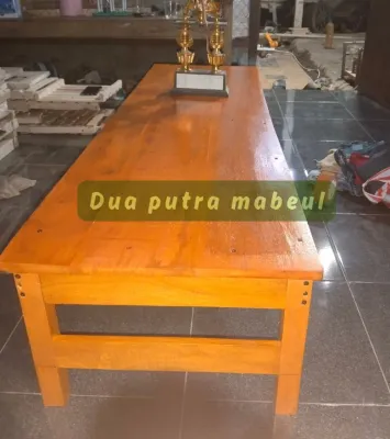 Meja lesehan/meja rumah makan minimalis full kayu lebar 5060cm meja makan terlaris