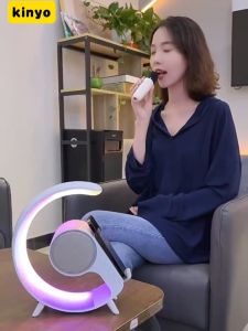 Karaoke Multi-func Karaoke Bluetooth Wireless With a microphone Portable Speaker Wireless Charging