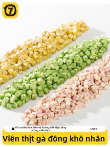 7o | Thức Ăn Đồ Uống Cho Mèo Từ Thịt Gà Khô Cranberry & Cỏ Mèo
