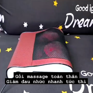 Gối Massage Cổ Vai Gáy 20 Bi YD005 Máy Massage Hồng Ngoại Cổ Vai Gáy Lưng Chân Máy Mát Xa Cầm Tay