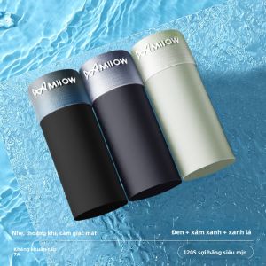 Quần đùi nam MiiOW bằng lụa băng không đường may mỏng kháng khuẩn cạp vừa