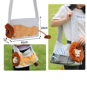 กระเป๋าถือสำหรับสัตว์เลี้ยงแบบสร้างสรรค์ พร้อมลายสัตว์ กระเป๋าสำหรับพกแมว กระเป๋าสะพายสำหรับสุนัขขนาดเล็ก