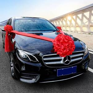 Wedding Decoration Red Car Delivery New Car Decoration Festival Supplies Gift Decorations for Brides And Grooms