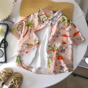 JIFANPAUL | Summer Beach Holiday Style Loose Fit Boys Shirt