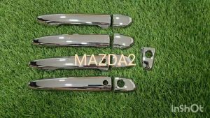 ครอบมือจับประตู ครอบมือจับ รุ่นรองท๊อป-ไม่มีรู้เว้า ชุปโครเมี่ยม มาสด้า 3 Mazda3 2011 - 2013 ใส่ร่วมกับ Mazda2 2010 - 2014-2015-2019 ใส่ร่วมกันได้ทั้ง รุ่น4ประตู และ 5ประตู