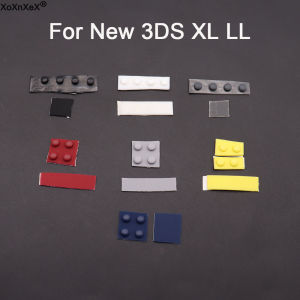 For New 3DS XL Console Front Back Screw Rubber Feet Cover Upper LCD Screen Screws Cover Rubber replacement For New 3DS LL