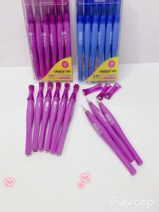 Hộp 12 cây bút nước kim cương CHOSCH cs-885 ngòi 0.5mm mực xanh tím