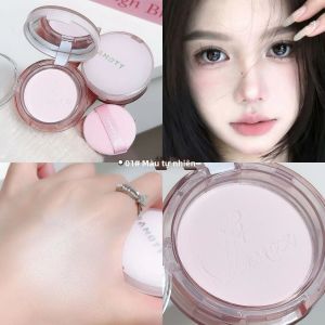 1Pc Matte Pressed Powder Kem Che Khuyết Điểm Chống Thấm Nước Kiểm Soát Dầu Thiết Lập Bột Lâu Trôi Độ Bóng Cao Làm Sáng Khuôn Mặt Trang Điểm Hàn Quốc