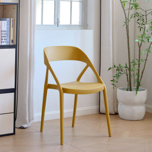 Nordic Creative Designer Home Use Dining Chair Commercial Coffee Shop Combination Simple Thick Back Stool Plastic Chair