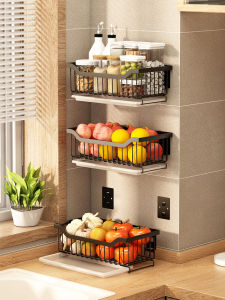 BANGJIE | No Drill Hanging Vegetable and Fruit Storage Rack