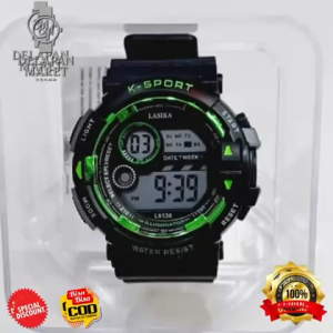 Jam Tangan Digital Pria Wanita LASIKA DM38138 K-Sport Waterproof LED Display Original